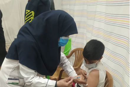 واکسیناسیون کرونا روز 28 صفر در ورزشگاه رسالت دولت آباد