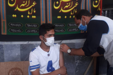 واکسیناسیون کرونا در روستای مرغ و دنبی